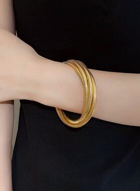 铜合金手镯  C070 精致轻奢时尚气质百搭复古手镯