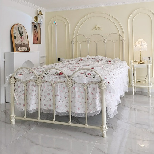 零甲醛法式铁艺床双人床