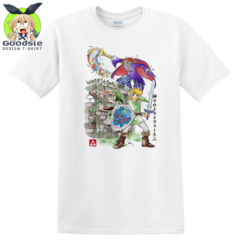 塞尔达传说联名棉短袖T恤男任天堂周边夏季印花男装上衣夏天衣服