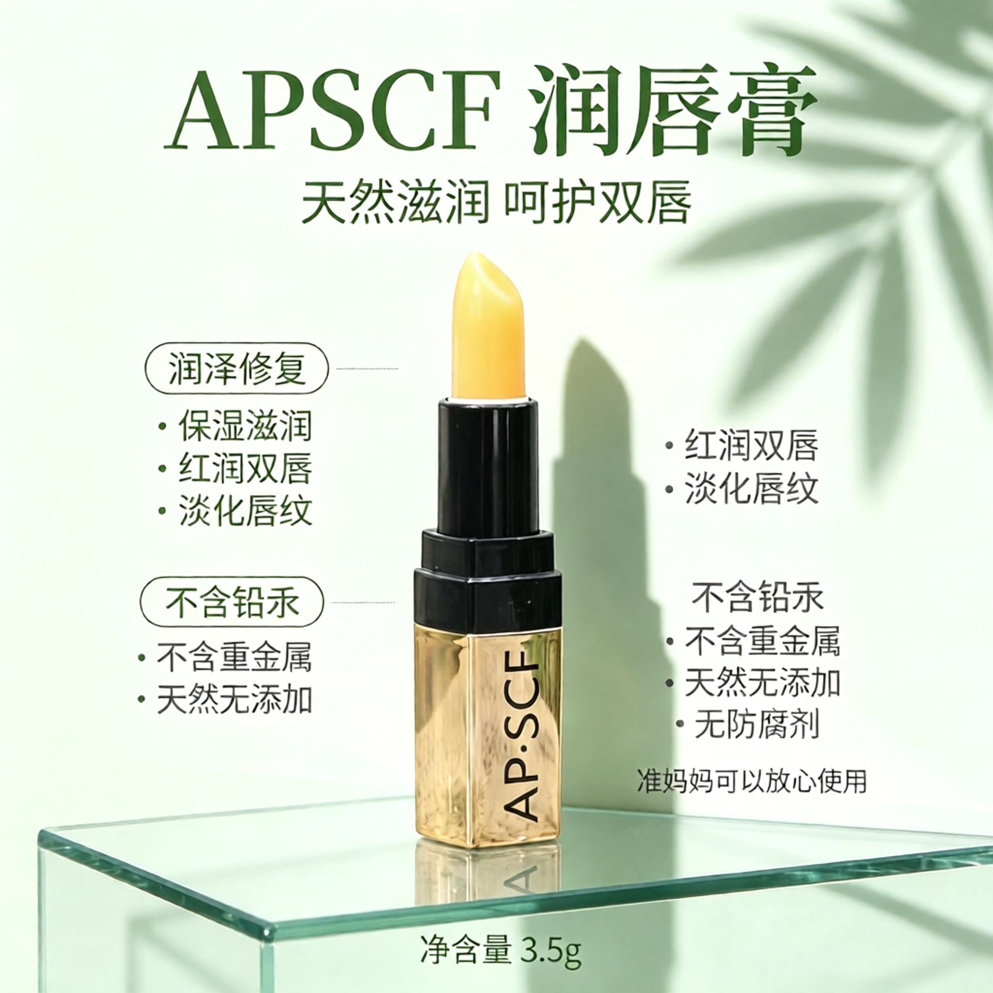 APSCF润唇膏3.5g送护手霜 持久滋润保湿 苹果细胞 美容院防伪特惠