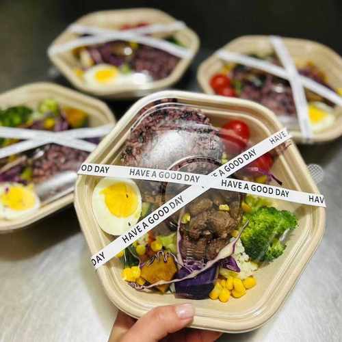 一次性六角碗外卖轻食打包盒