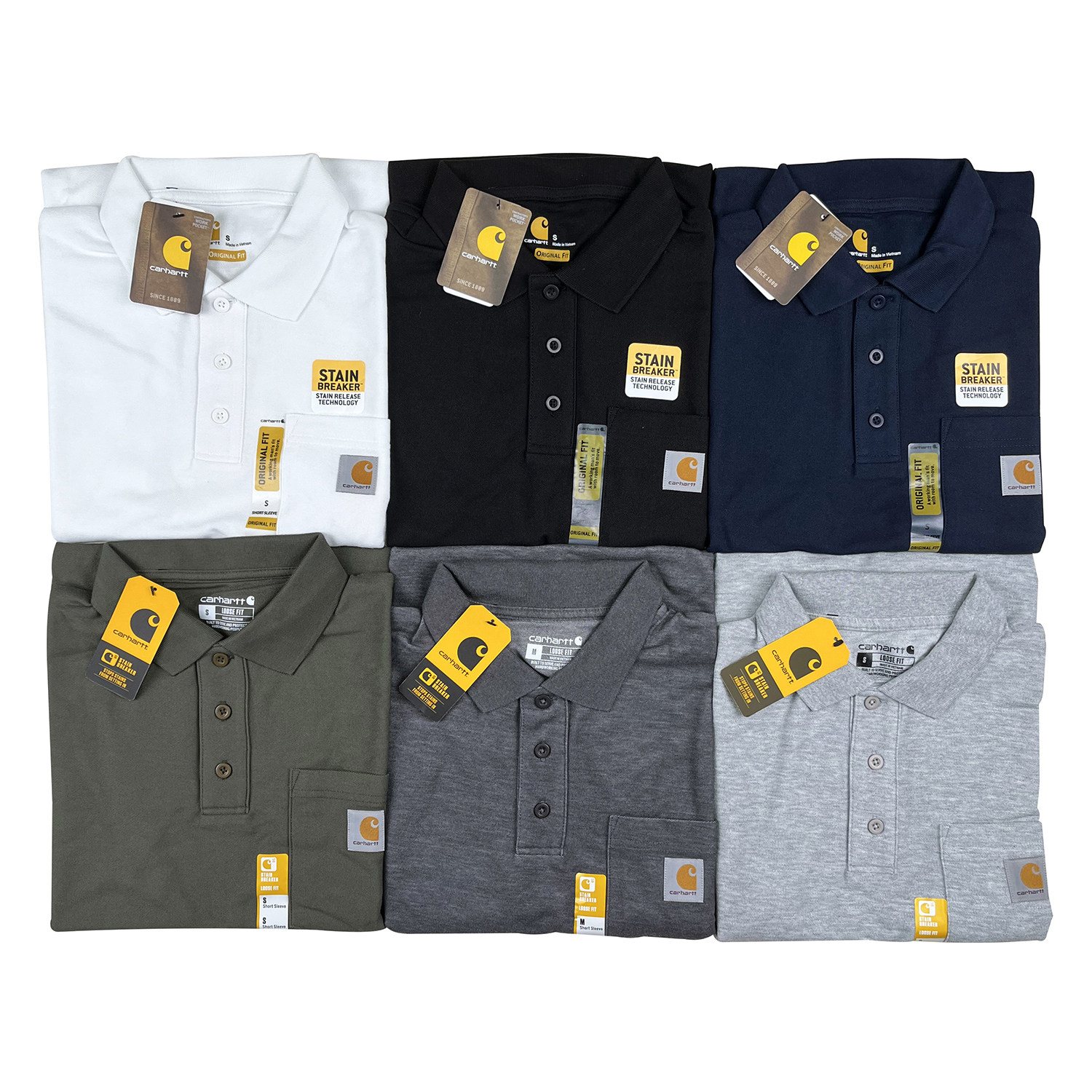 carhartt k570美式经典商务休闲工装口袋翻领短袖t恤卡哈特polo衫