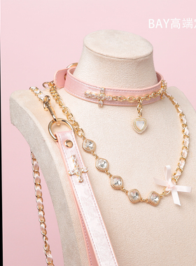 【BAY高端定制】复古法式项圈贝母puppy女颈带K9脖圈定制choker