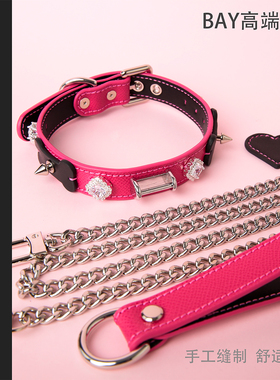 【BAY高端定制】骨头项圈钻石蝴蝶puppy女颈带K9脖圈定制choker