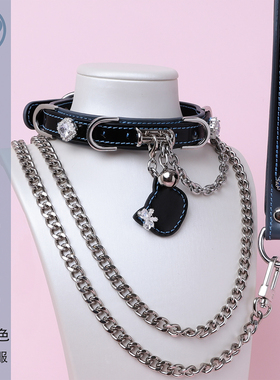 【BAY高端定制】蝴蝶结牛皮项圈骨头puppy女颈带K9定制choker