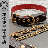 Bay高端定制 choker项圈女颈带铃铛真皮男原宿朋克亚文化皮质项链