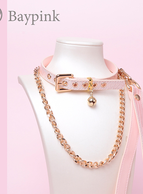 【 Bay高端定制】choker手工项圈女颈带铃铛鳄鱼纹头层牛皮