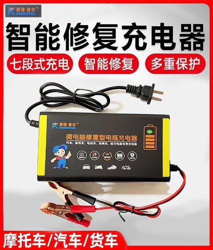 德国12V电瓶充电器汽车电瓶摩托车电瓶轿车电瓶充电器智能识别快