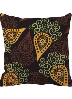 卜纹理插画图案方形抱枕靠枕沙发靠垫双面含芯礼物学校幼儿园装饰