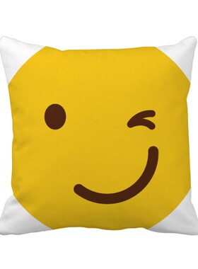 表情包插画图案方形抱枕靠枕沙发靠垫双面含芯礼物学校幼儿园装饰