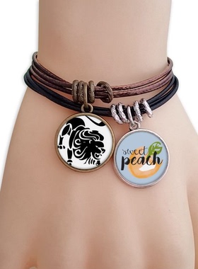 标志水果饰品手链幼儿园狮子座