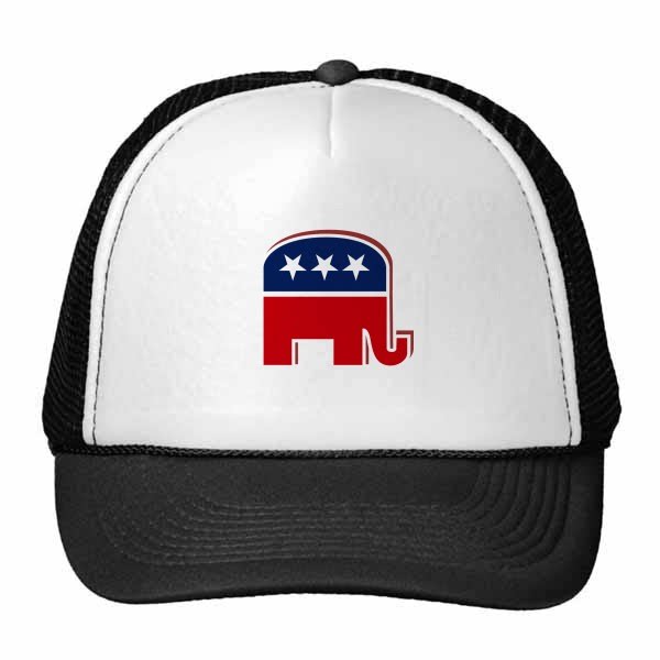 美利坚合众国大象党徽共和党鸭舌帽棉质户外运动帽子棒球帽礼物