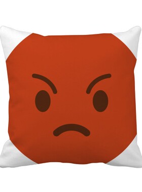 网聊表情包插画方形抱枕靠枕沙发靠垫双面含芯礼物学校幼儿园装饰