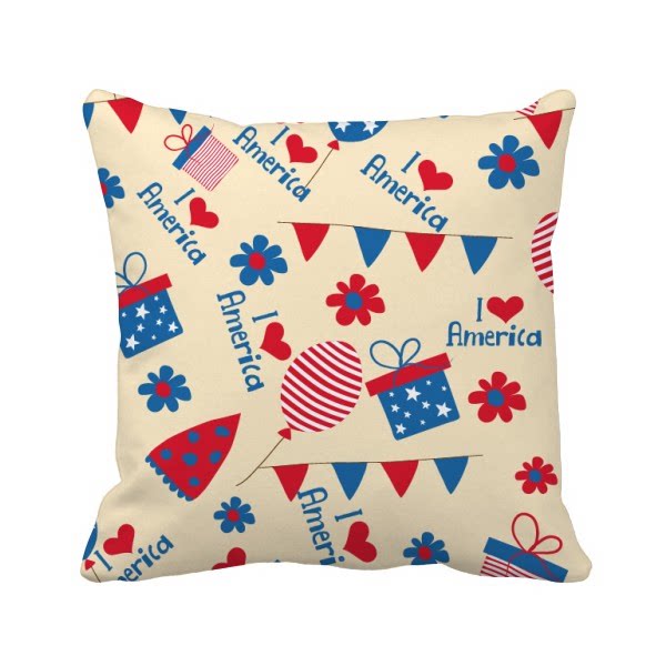 心气球糖果图案方形抱枕靠枕沙发靠垫双面含芯礼物学校幼儿园装饰