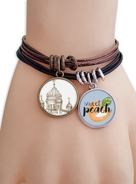 水果桃子饰品幼儿园手链