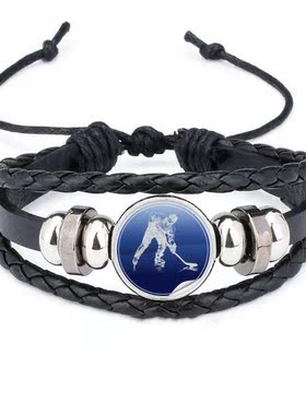 运动皮革礼品编制手链