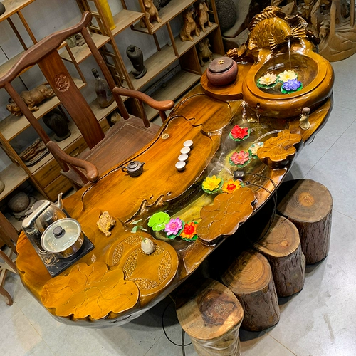 Корнеодельная чайная терраса Золотое шелковое дерево камеллия кофейное дерево Gen Genzhu морское дерево