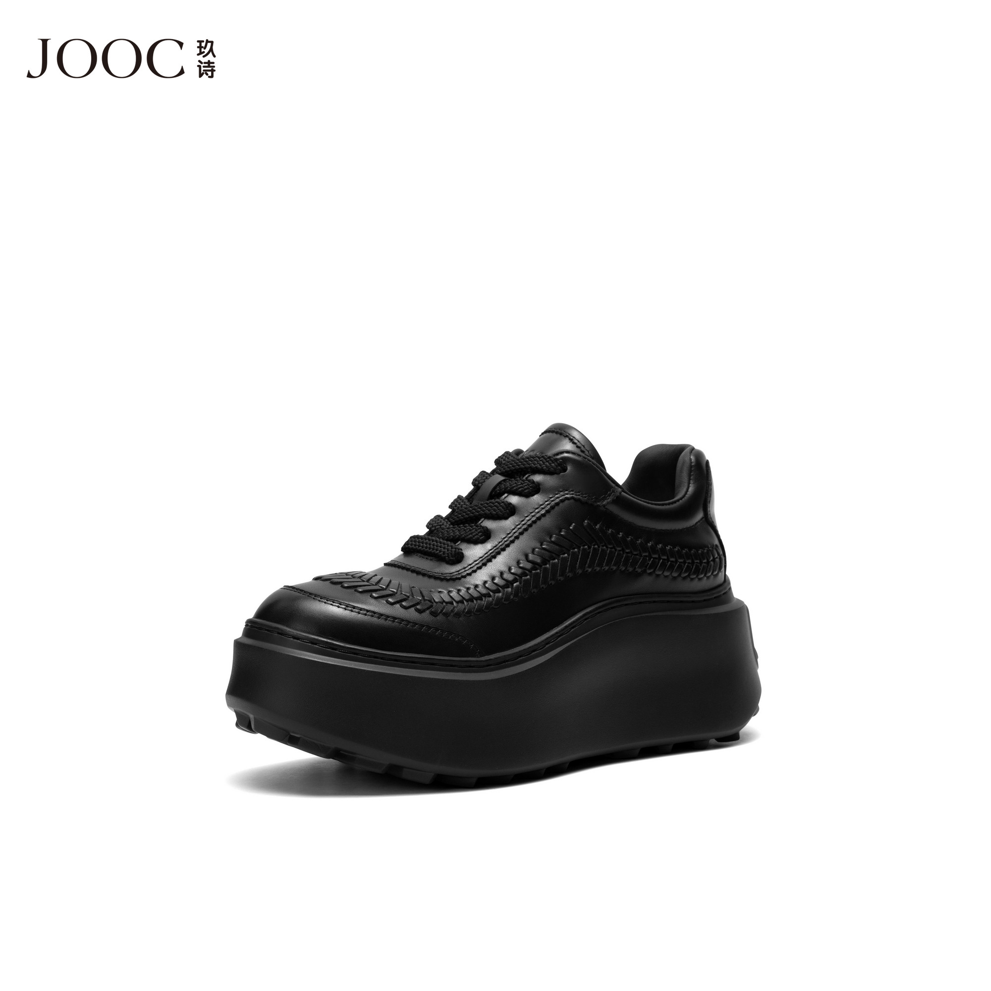 【白月光】JOOC玖诗复古厚底运动鞋2026春夏新款气质增高休闲鞋