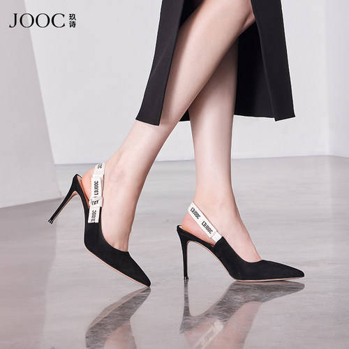 女夏尖头高跟鞋JOOC细跟单鞋名媛
