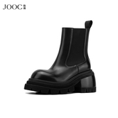 通勤百搭切尔西靴 JOOC玖诗英伦风短靴女2025秋冬新款 质感女主