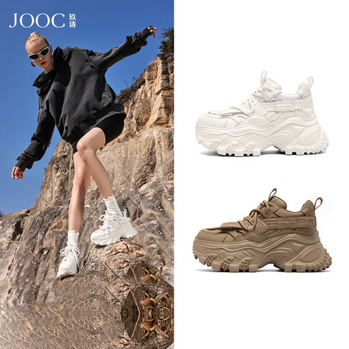 JOOC/玖诗增高厚底休闲鞋复古
