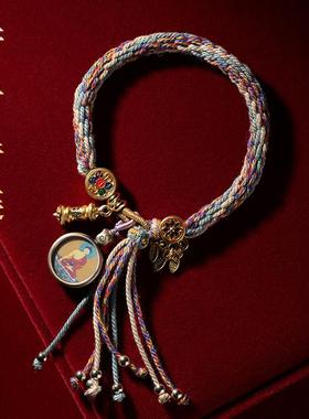 手工编织彩色手绳藏式男女饰品