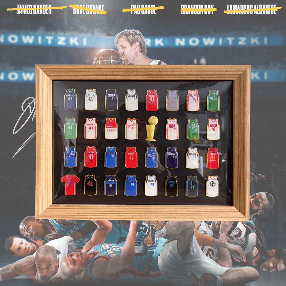 诺维斯基小牛队球衣徽章实木相框创意球迷用品桌面摆台装饰画礼物,饰品/流行首饰/时尚饰品新,胸针,淘宝优惠券,粉丝福利购,淘宝优惠卷