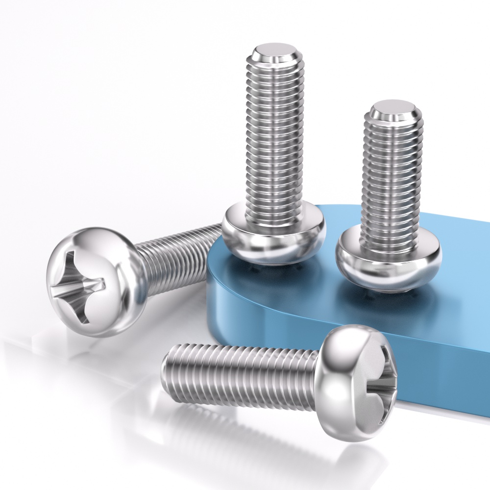 304不锈钢十字小盘头螺丝钉