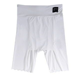 大码胖mm冰丝无痕防走光内裤安全裤二合一女夏薄不卷边隔层打底裤