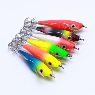 木虾夜光鱿鱼钩爆炸钩船钓海钓假饵平衡虾水平虾鱼饵钓鱼用品配件