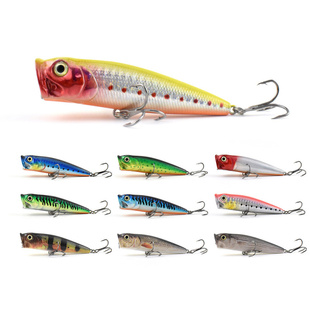 水面系撞水波爬 三本钩15.2g 8.5cm 浮水路亚饵鲈鱼黑鱼路亚