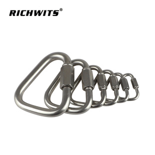 不锈钢304三角型弧型连接扣梅隆锁梅陇锁登山安全锁快挂锁扣