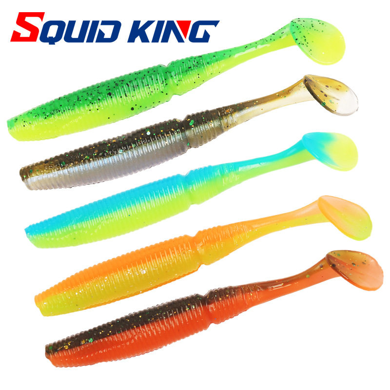 螺纹T尾软饵路亚饵双色鲈鱼饵鳜鱼饵6.5厘米8.8厘米渔具批发,户外/登山/野营/旅行用品,台钓饵,淘宝优惠券,粉丝福利购,淘宝优惠卷