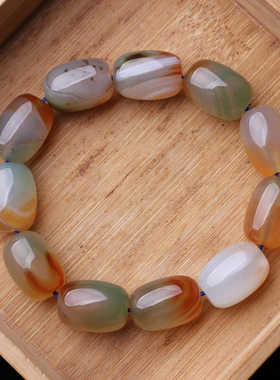 孔雀转运玛瑙路路通手链手串