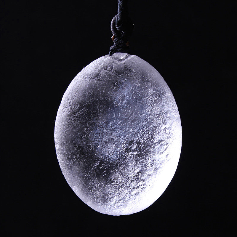 天然摩拉维亚白陨石吊坠宇宙陨星原石矿物标本觉醒男女项坠