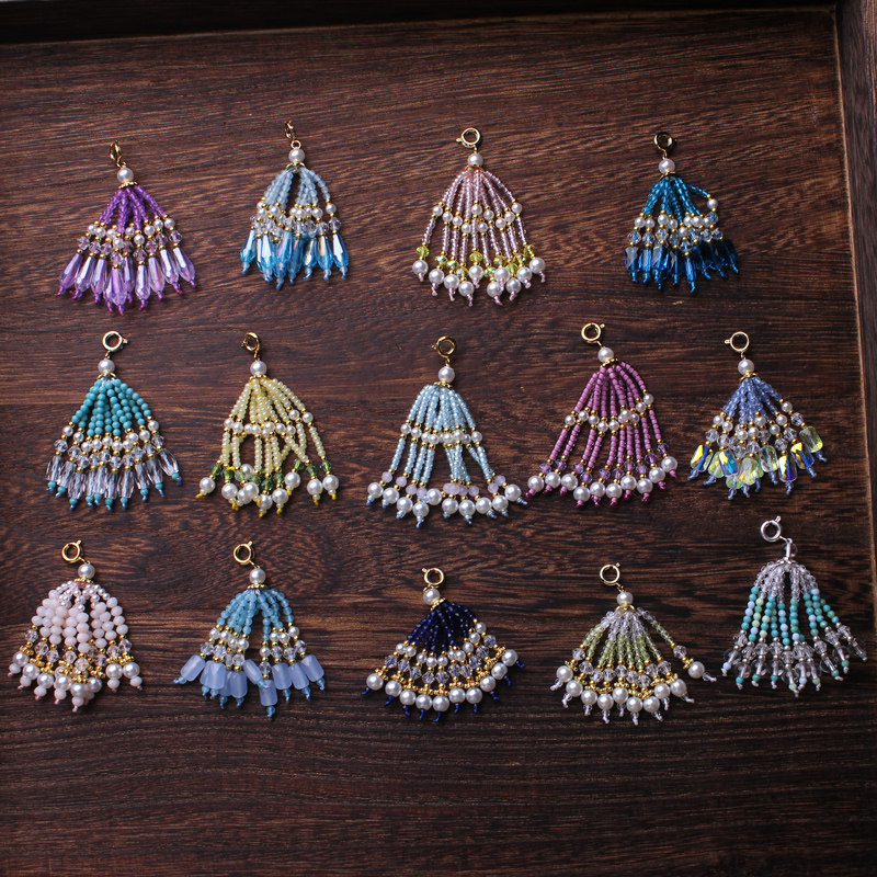 DIY手工编织短流苏穗子挂饰手机包包挂件古风汉服装饰配件配饰