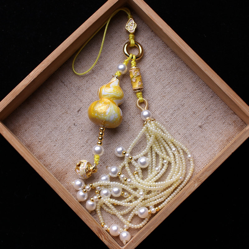 非遗大漆黄色葫芦包包挂件流苏穗子压襟挂饰旗袍汉服装饰钥匙扣,饰品/流行首饰/时尚饰品新,压襟挂件,淘宝优惠券,粉丝福利购,淘宝优惠卷