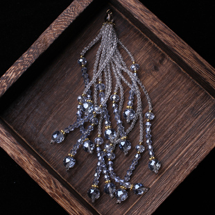 JPLS01精品编织流苏水晶穗子配饰配件古风汉服挂饰包包扇子挂件