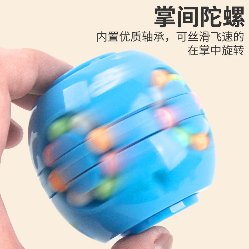 ROTATING LITTLE MAGIC BEAN CHILDRENS BURGER RUBIKS CUBE INTELLIGENCE DEVELOPMENT THINKING TRAINING FINGER TIP SPINNER DECOMPRESSION CREATIVE TOY