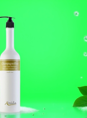 阿米达Amida香槟玫瑰洗发水400ml 丰厚柔亮 滋润饱满修复受损锁色