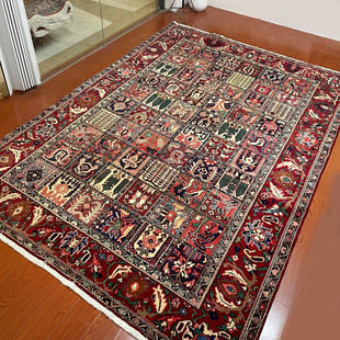 手工打结客厅波斯 K308 Bakhtiari羊毛地毯 伊朗进口 2.15X2.98M