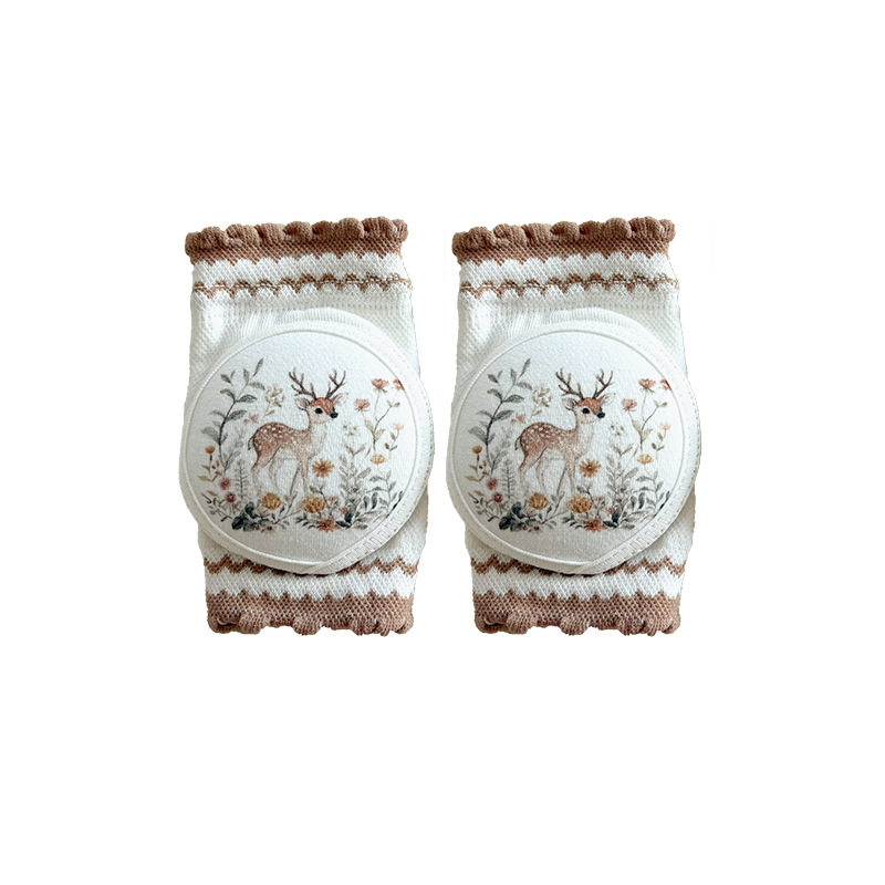 2025夏季薄款宝宝护膝婴儿纯棉网状母婴用品爬行儿童学步护肘