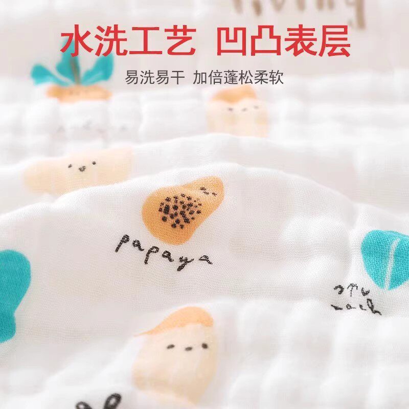 新生儿纯棉口水巾A类婴幼儿标准超柔加厚蜂巢纱布材质吸水快干用