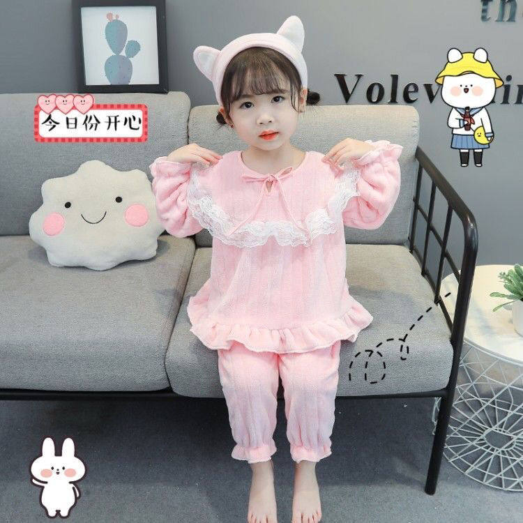 女童睡衣秋冬法兰绒女孩家居服中大童女生长袖加厚儿童珊瑚绒套装,童装/婴儿装/亲子装,家居服套装,淘宝优惠券,粉丝福利购,淘宝优惠卷