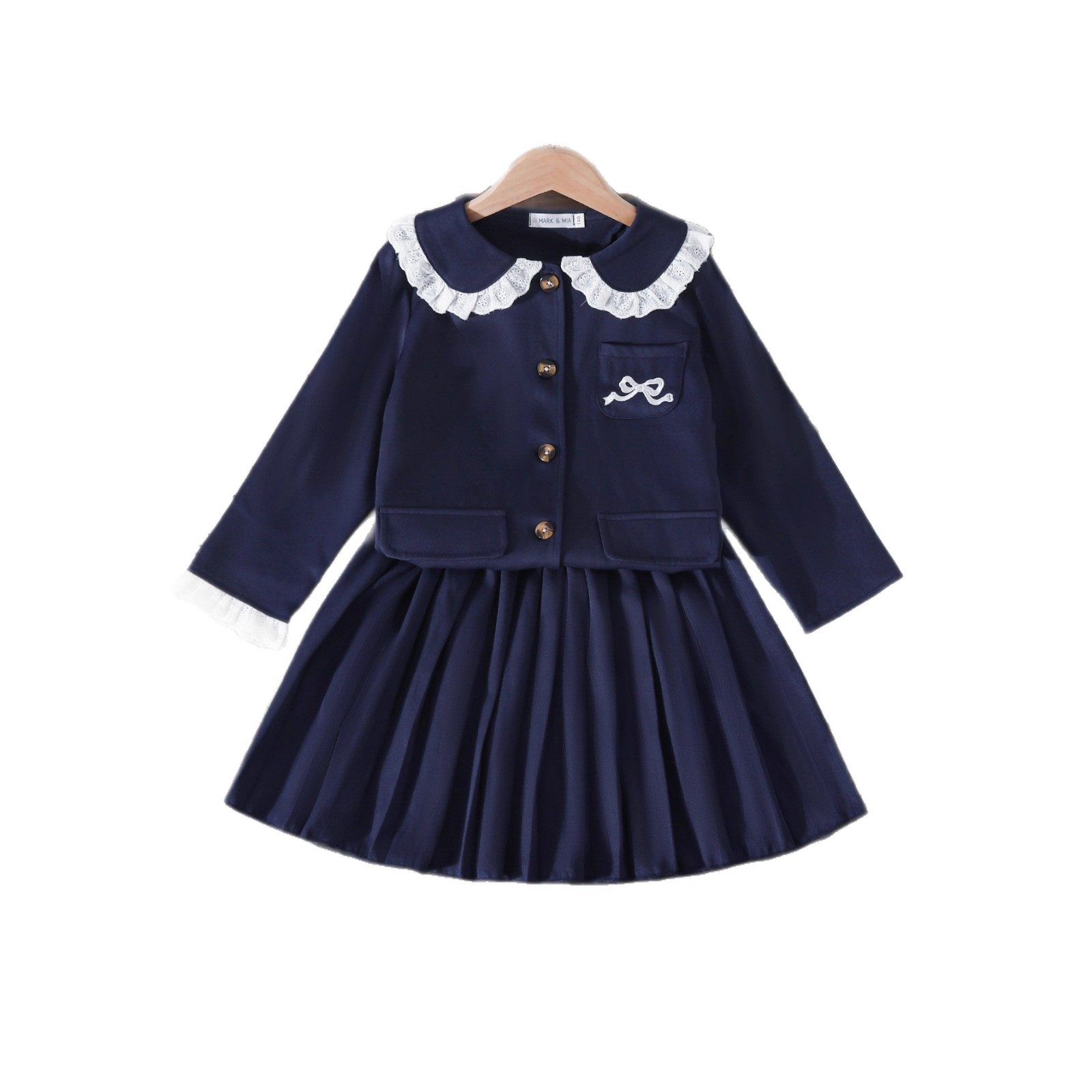 跨境2025秋季新款韩版女童小香风外套裙子套装宝宝学院风裙套,童装/婴儿装/亲子装,儿童运动套装,淘宝优惠券,粉丝福利购,淘宝优惠卷