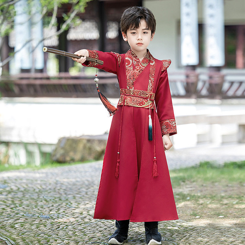 男童汉服武侠风儿童古装演出服男孩古风春秋款唐装中秋款开笔礼,童装/婴儿装/亲子装,汉服,淘宝优惠券,粉丝福利购,淘宝优惠卷