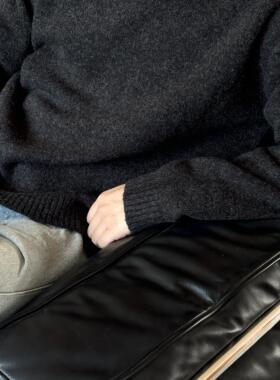 Takye 羊毛混纺毛衣 糯米绒微宽松圆领毛衣