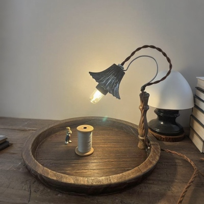 中古风复古台灯民宿装饰氛围客厅卧室复古做旧装饰灯摆件