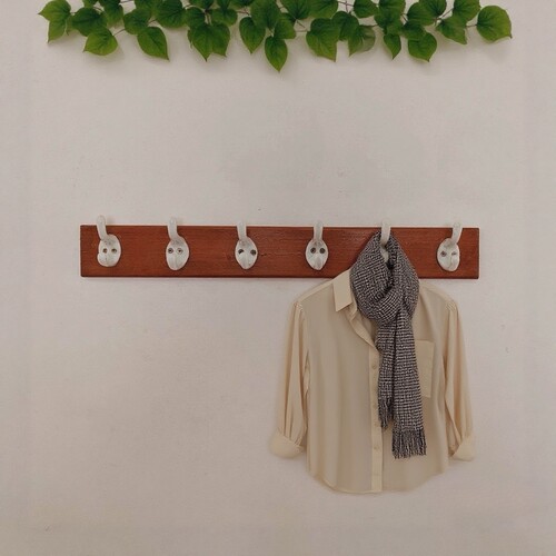 怀旧复古老式挂衣钩墙壁挂钩橱柜装饰陶瓷餐厅服装店试衣间挂钩