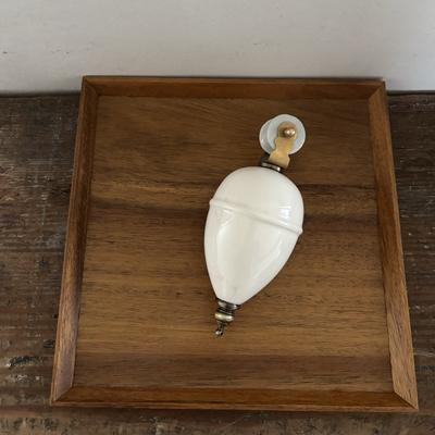 vintage古董升降老葫芦陶瓷中古怀旧经典吊灯具配件配重滑轮灯陀